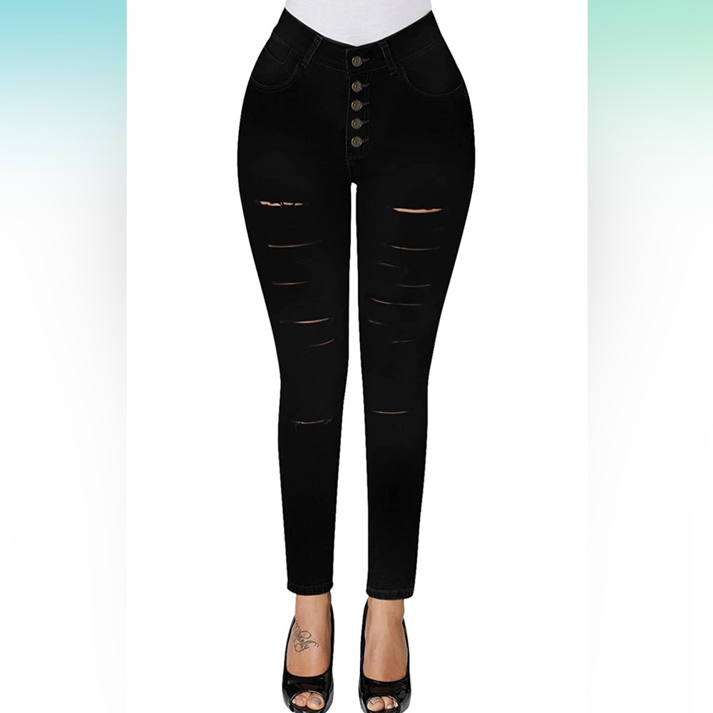 NWT-Black High Rise Skinny Jeans
